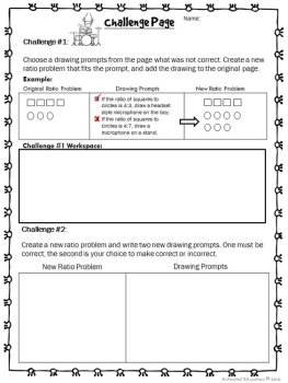 6th Grade Ratios & Unit Rates Color by Answer | Math Review Worksheets | No Prep, image 4