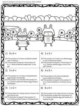 Easter Multiplication Facts, image 2