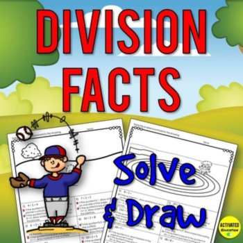 Multiplication & Division Facts Solve & Draw Bundle | Math Fact Practice, image 3