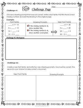 Multiplication & Division Fact Families Solve & Draw | Math Coloring Activity, image 4