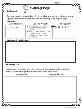 Division Facts Solve & Draw Color by Answer Practice, image 4