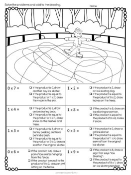Winter Math: Multiplication Facts, image 2