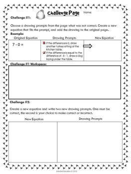 Thanksgiving Math: Subtraction Facts, image 4