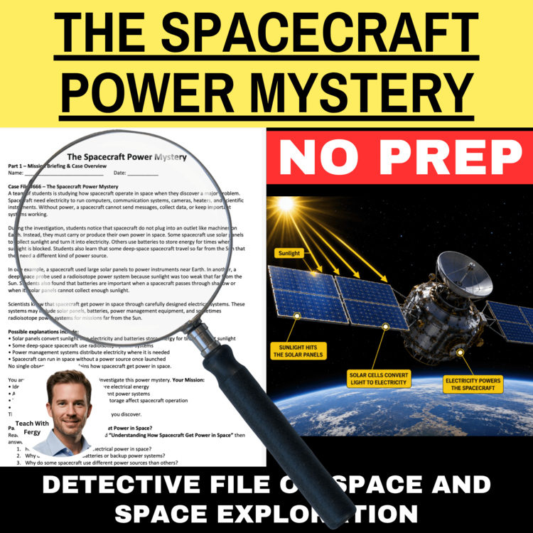 The Spacecraft Power Mystery - Space Activity | Solar Panels, Radioisotope Power