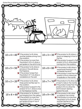 Halloween Multiplication Facts, image 3