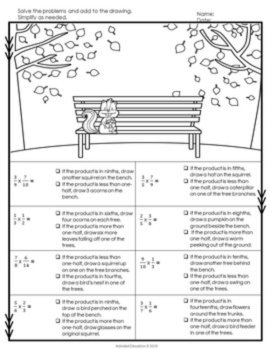 Autumn Fraction Operations Bundle, image 2
