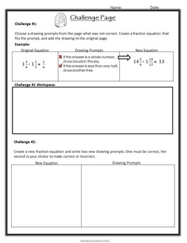 Adding and Subtracting Fractions Color by Answer Fall Theme, image 4