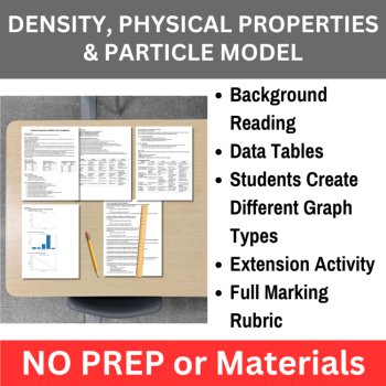 Matter and Chemical Change Data Graphing Lab Bundle | HIGH SCHOOL, image 2
