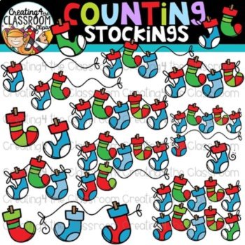 Christmas Counting Clipart Bundle {Christmas Clipart}, image 3