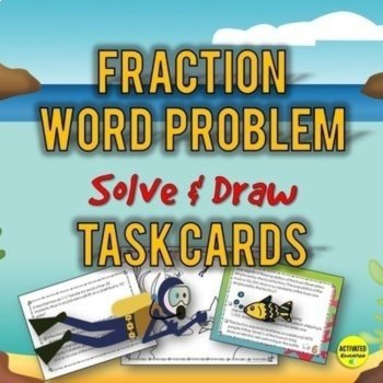 5th Grade Fractions Solve & Draw Bundle | Creative Fraction Practice Worksheets, image 3