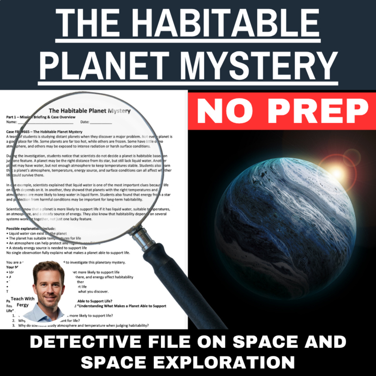 The Habitable Planet Mystery - Space Activity | Components Needed for Life