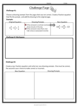 Fraction Operations Solve & Draw | Add, Subtract, Multiply & Divide Fractions, image 4