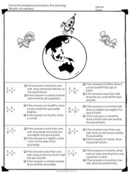Multiply & Divide Fractions Solve & Draw | Creative Fraction Practice | No Prep, image 2