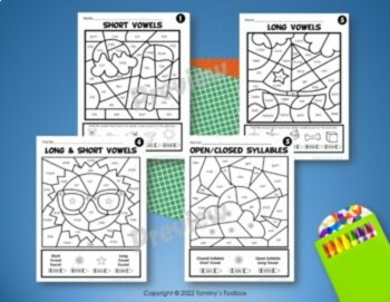 Summer Coloring Pages & Color by Sound | Phonics Activities for Beginning Reader, image 2