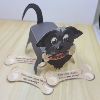 Dog Pet for your Desk Growth Mindset Activity and Craft, image 2