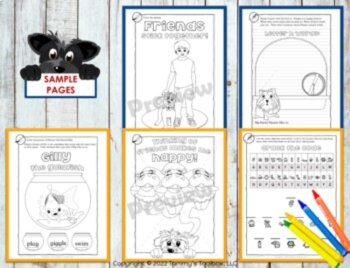 Growth Mindset Worksheets & Coloring Pages with Friendship Coloring & Games, image 3