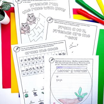 Growth Mindset Worksheets & Coloring Pages with Friendship Coloring & Games, image 4