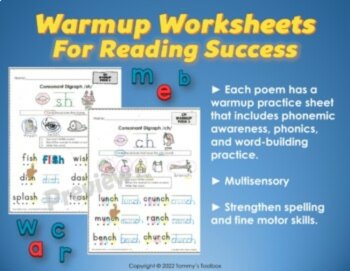 Consonant Digraph Decodable Readers Poems and Worksheets, Decodable Passages, image 4