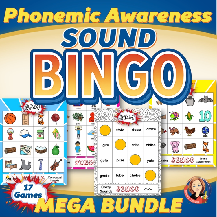 CVC Phonics BINGO Game Bundle | Phonemic Awareness & Short Vowel Word Practice