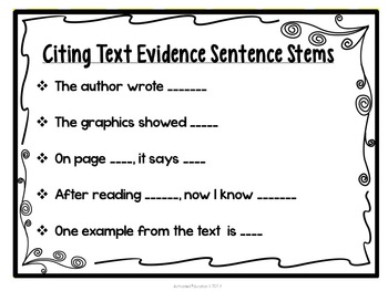 Citing Text Evidence Posters, image 4
