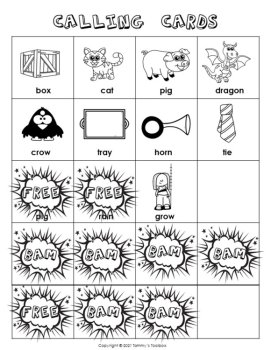 Rhyming Words Bingo Games for Phonemic Awareness, image 4
