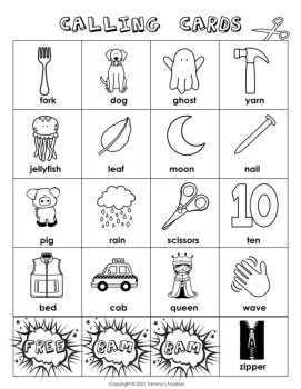 Phonics Bingo Game for Consonant Letter Sound Recognition, Phonemic Awareness, image 4