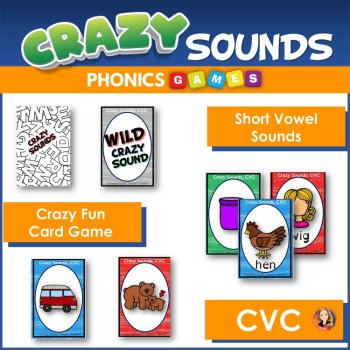 Short Vowel Sounds CVC Card Game for Phonemic Awareness, image 2