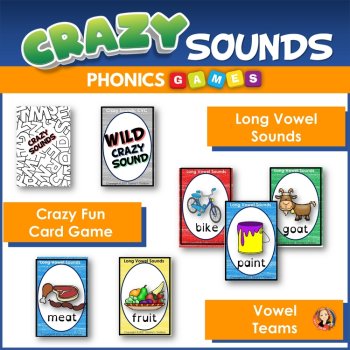Long Vowel Sounds Card Game for Phonemic Awareness, image 2