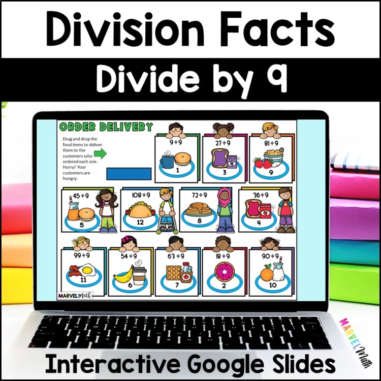 ÷ 9 FUN Division Facts Practice - Digital Activities - Division Fluency