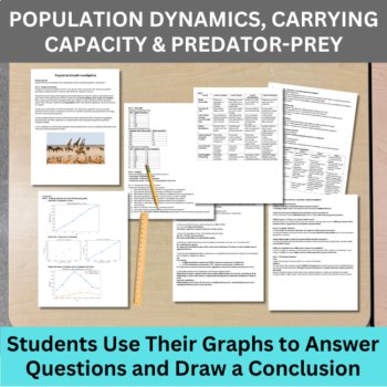 Ecology & Population Dynamics Data Analysis Graphing Bundle | HIGH SCHOOL, image 3