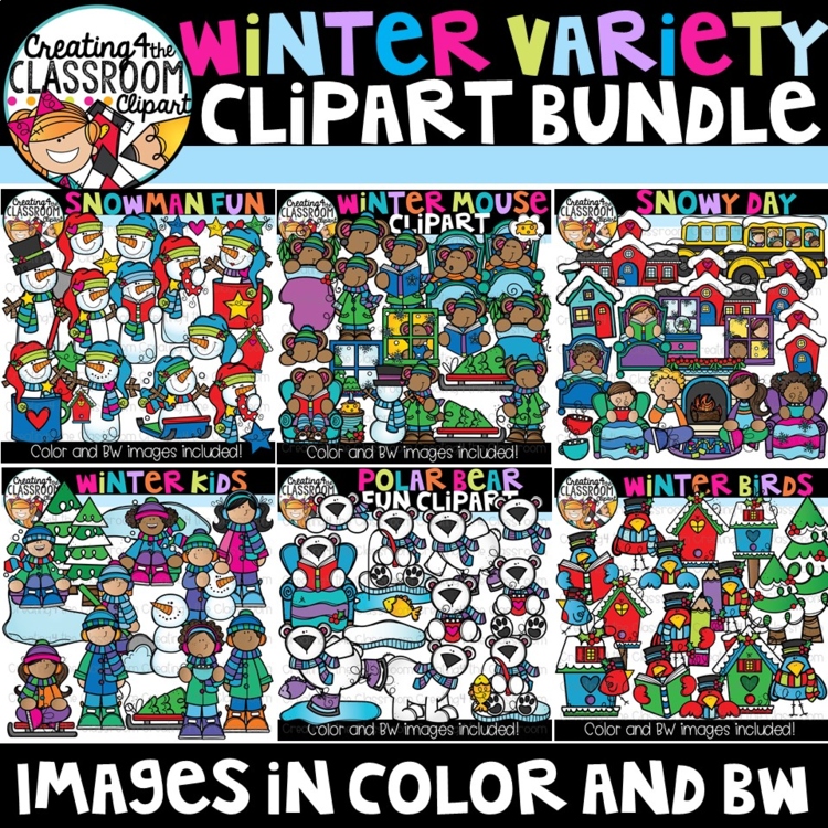 Winter Variety Clipart Bundle {Winter Clipart}