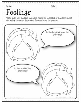 Social-Emotional Book Response, Reading Comprehension Freebie, image 2
