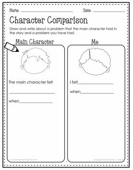 Social-Emotional Book Response, Reading Comprehension Freebie, image 4