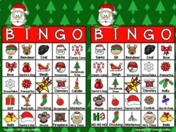 Christmas Holiday Bingo Game and Activities, image 2