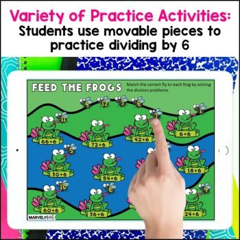 ÷ 6 FUN Division Facts Practice - Digital Activities - Division Fluency, image 2