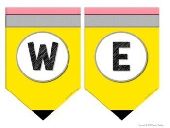 Back to School Bulletin Board Pencil Theme Classroom Decor Freebie, image 2