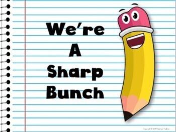 Back to School Bulletin Board Pencil Theme Classroom Decor Freebie, image 4