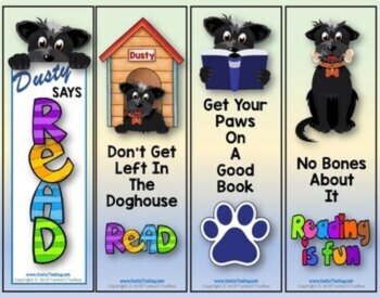 Growth Mindset Bookmark Freebie, Coloring Craft Activity with Dusty the Dog, image 2