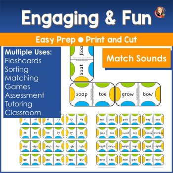 Long Vowel Teams Card Game, Phonemic Awareness and Word Fluency Activity, image 4