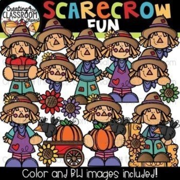 Fall Variety Bundle - Pumpkin, Scarecrow, Autumn Clipart, image 2