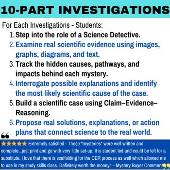 Science Detective Mystery Bundle | Chemistry, Human Body, Environmental Science, image 2