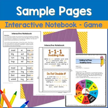 Doubling Rule Spelling Practice Activities, Games, Worksheets, image 4
