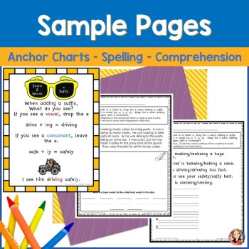 Drop the E Rule for Adding Suffixes, Spelling Rule Activities and Worksheets, image 4