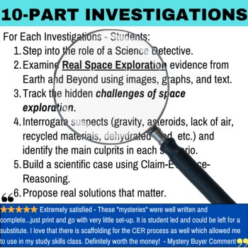 Space Exploration Detective Mystery Bundle | Astronomy Activities, Space Science, image 2