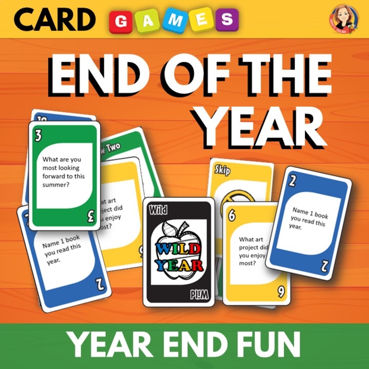 End of Year Activity Card Game, Year End Memories Game