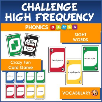 Multisyllable Sight Word Card Game | High Frequency Word Practice & Fluency, image 2