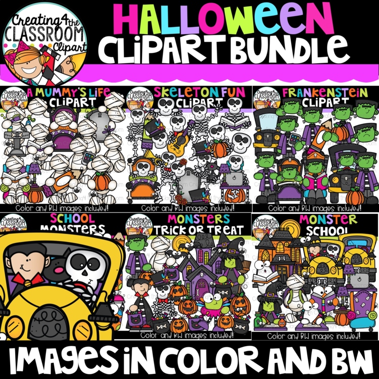Halloween Clipart Bundle | Halloween Clipart Mega Pack | Classroom Clipart
