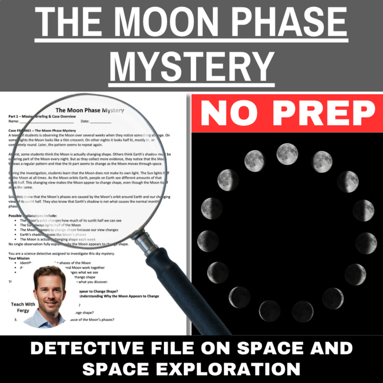 The Moon Phases Mystery - Space Activity | Earth Moon Sun System, Lunar Eclipse