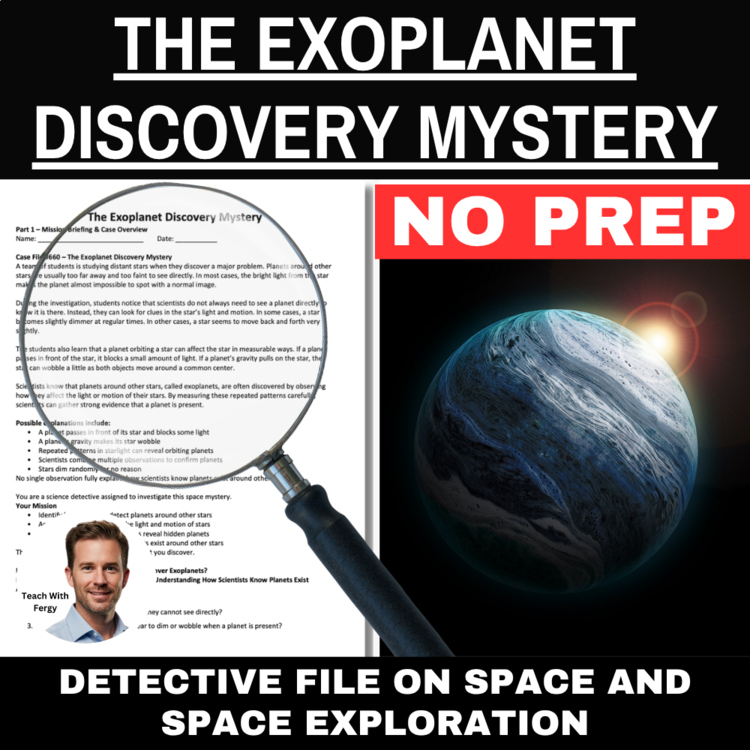 The Exoplanet Discovery Mystery - Space Activity | Transit Method, Star Wobble