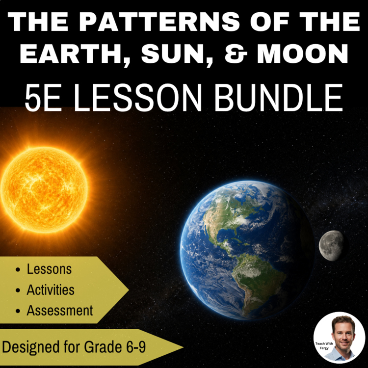 Earth, Sun, & Moon Patterns - 5E Lesson Bundle | Seasons, Moon Phases, Eclipses
